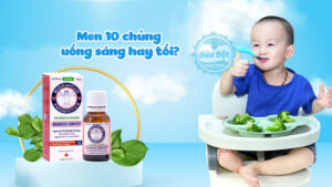 Men 10 chủng uống sáng hay tối? Uống trước hay sau ăn?