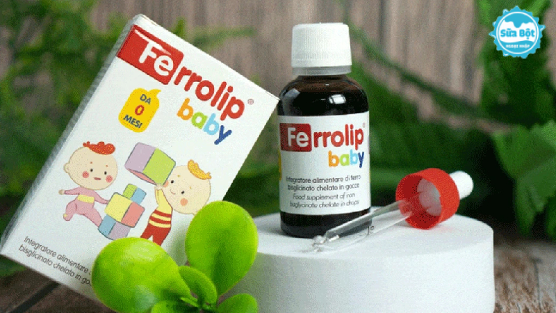 Sản phẩm sắt Ferrolip Baby cần được bảo quản ở nhiệt độ phòng (dưới 25 độ C).