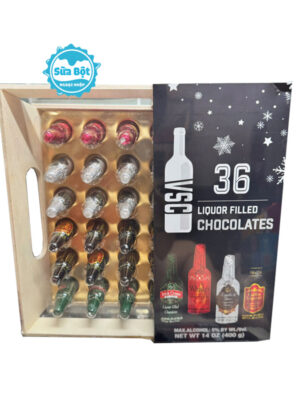 Socola rượu VSC Liquor Filled Chocolates của Mỹ hộp 36 chai