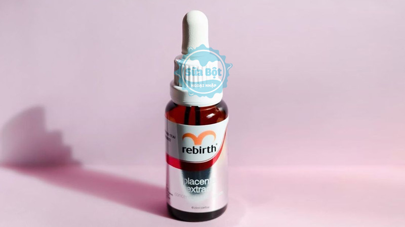 Serum Rebirth Placenta Extract thiết kế chai nhỏ gọn, dễ sử dụng