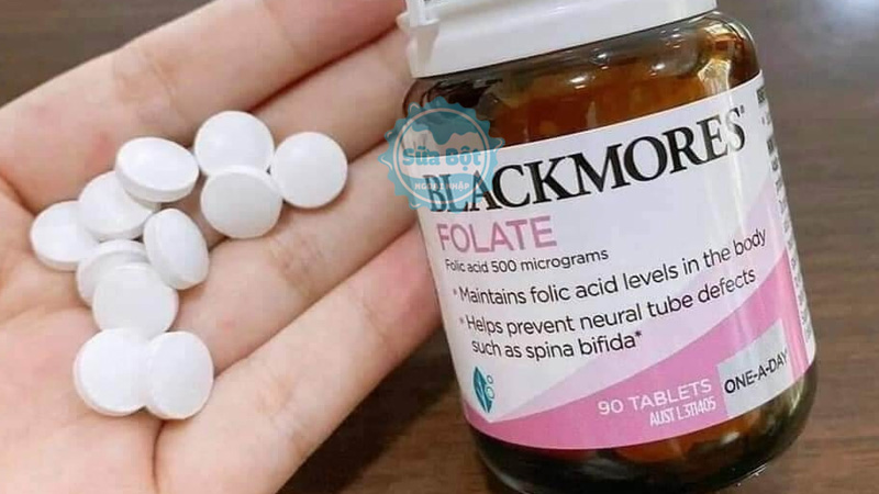 Viên uống Blackmores Folate 500mcg mỗi ngày 1 viên với thức ăn