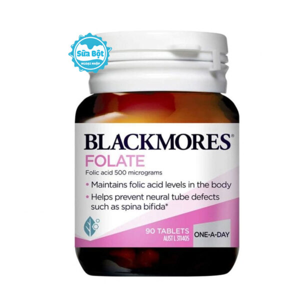 Viên uống Blackmores Folate 500mcg cho bà bầu của Úc 90 viên