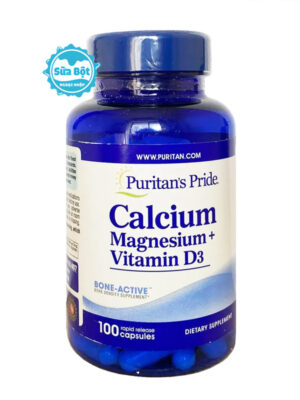 Viên uống Puritan's Pride Calcium Magnesium Vitamin D3 của Mỹ 100 viên