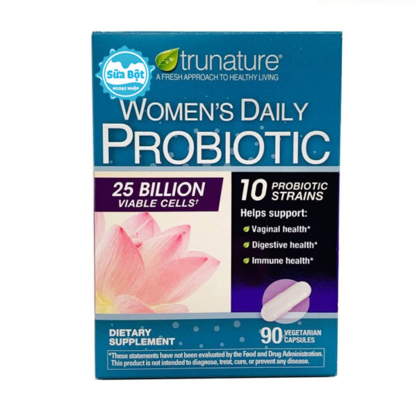 Men vi sinh cho phụ nữ Trunature Women’s Daily Probiotic của Mỹ 90 viên