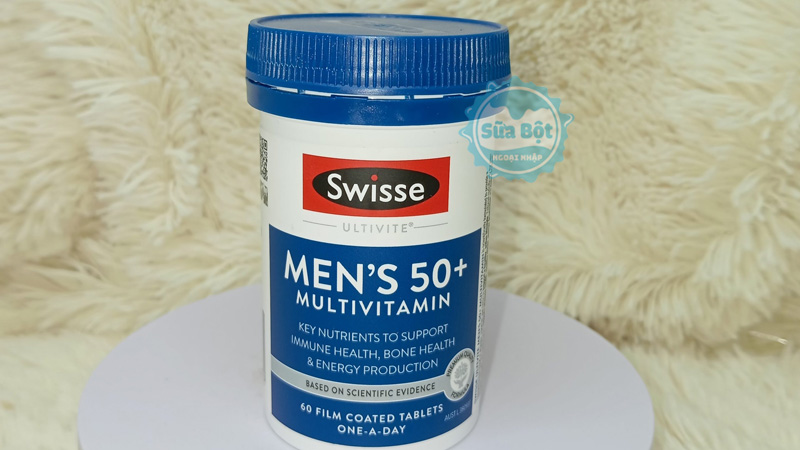 Swisse Men’s Ultivite 50+ Multivitamin hỗ trợ cung cấp đa dạng dưỡng chất cho nam giới trên 50 tuổi