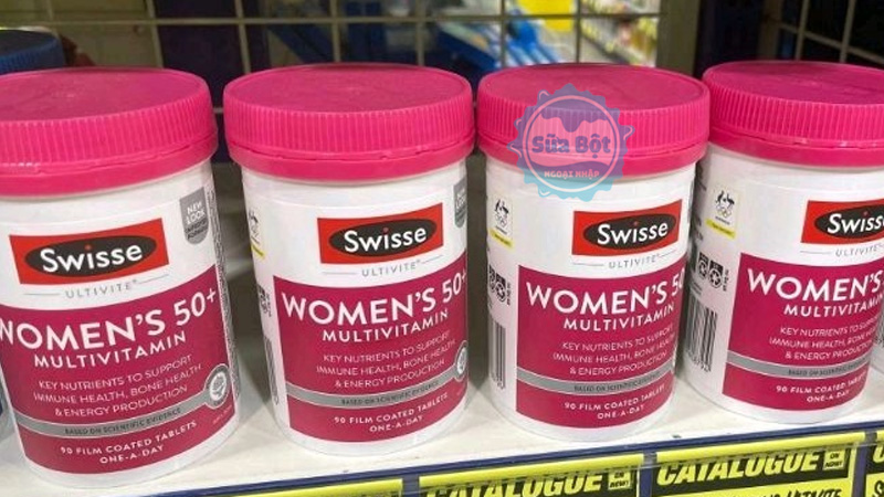 Swisse Women’s 50+ Multivitamin ngừa lão hóa, làm đẹp da, giảm căng thẳng