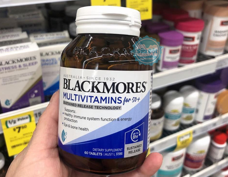 Blackmores Multivitamins for 50+ là vitamin tổng hợp cho người lớn tuổi xuất xứ từ Úc