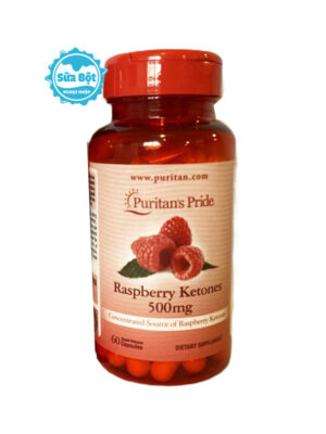 Viên hỗ trợ giảm cân Puritan's Pride Raspberry Ketones 500mg Mỹ 60 viên