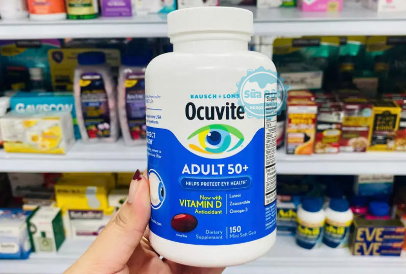 Viên uống bổ mắt Ocuvite Adult 50+ phù hợp cho người trên 50 tuổi 