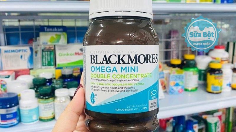 Blackmores Omega Mini Double Concentrate cho kích cỡ viên uống dầu cá nhỏ gọn, dễ nuốt Blackmores Omega Mini Double Concentrate cho kích cỡ viên uống dầu cá nhỏ gọn, dễ nuốt