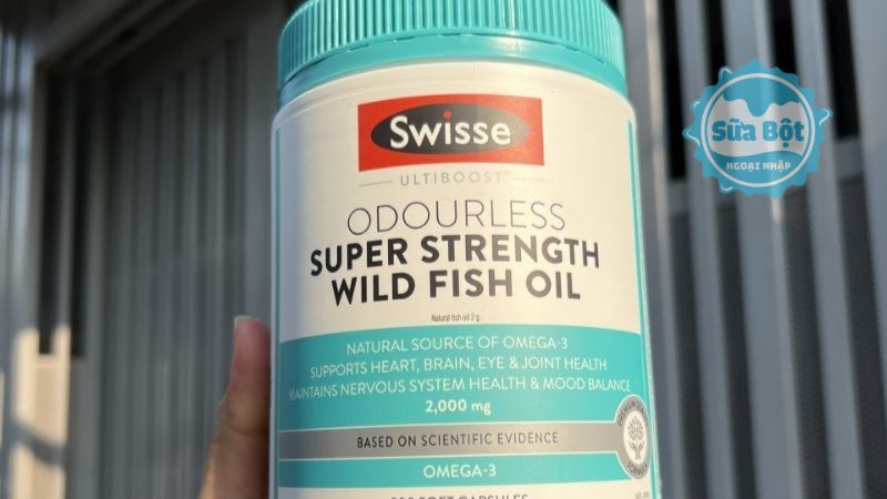 Swisse Ultiboost Odourless High Strength Wild Fish Oil hỗ trợ sức khỏe tim mạch, hệ thần kinh Swisse Ultiboost Odourless High Strength Wild Fish Oil hỗ trợ sức khỏe tim mạch, hệ thần kinh