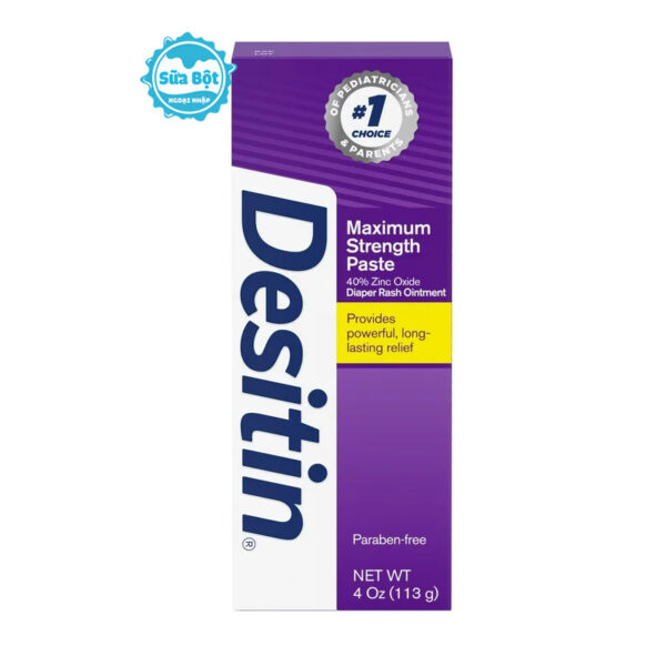 Kem trị hăm Desitin tím cho trẻ từ 0 tháng tuổi của Mỹ 113g