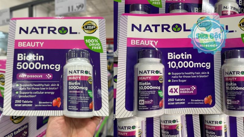 Nên uống biotin 5000 hay 10000mcg? Lựa chọn tùy theo nhu cầu, tình trạng sức khỏe Nên uống biotin 5000 hay 10000mcg? Lựa chọn tùy theo nhu cầu, tình trạng sức khỏe