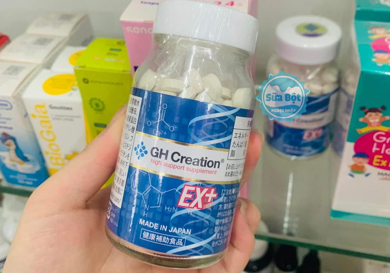 Viên uống GH Creation EX+ bổ sung canxi tăng chiều cao cho người từ 4 đến 30 tuổi