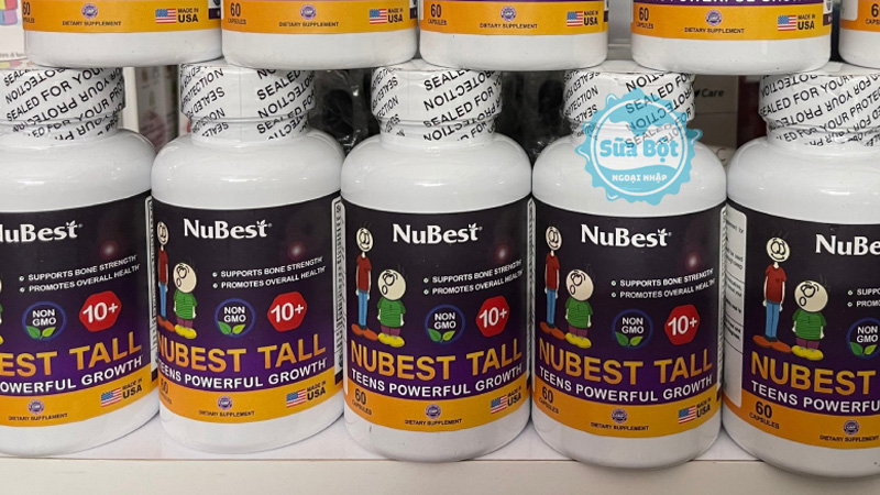 NuBest Tall 10+ thúc đẩy xương phát triển, tăng chiều cao cho đối tượng từ 10 tuổi trở lên NuBest Tall 10+ thúc đẩy xương phát triển, tăng chiều cao cho đối tượng từ 10 tuổi trở lên