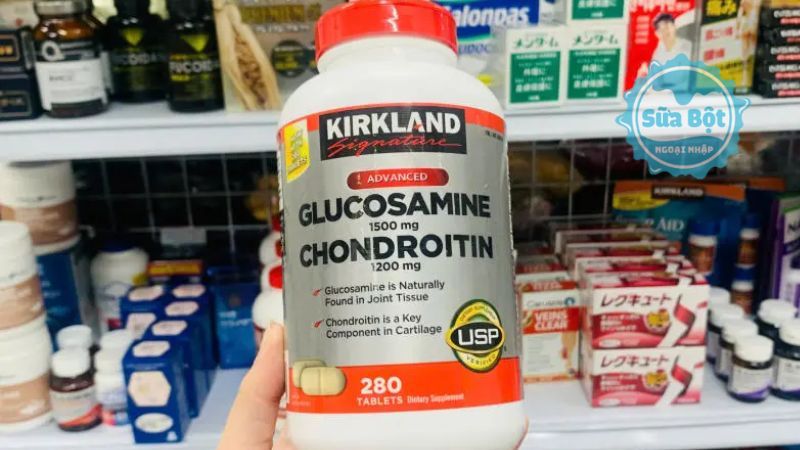 Kirkland Glucosamine 1500mg Chondroitin 1200mg hỗ trợ điều trị thoái hóa xương khớp Kirkland Glucosamine 1500mg Chondroitin 1200mg hỗ trợ điều trị thoái hóa xương khớp