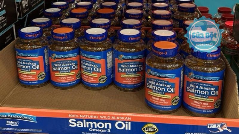 Pure Alaska Omega Wild Alaskan Salmon Oil sản xuất từ cá hồi ở Bắc Thái Bình Dương Pure Alaska Omega Wild Alaskan Salmon Oil sản xuất từ cá hồi ở Bắc Thái Bình Dương