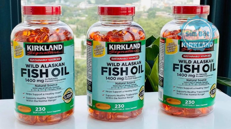 Kirkland Wild Alaskan Fish Oil 1400mg giúp bảo vệ tim mạch, xương khớp khỏe mạnh Kirkland Wild Alaskan Fish Oil 1400mg giúp bảo vệ tim mạch, xương khớp khỏe mạnh