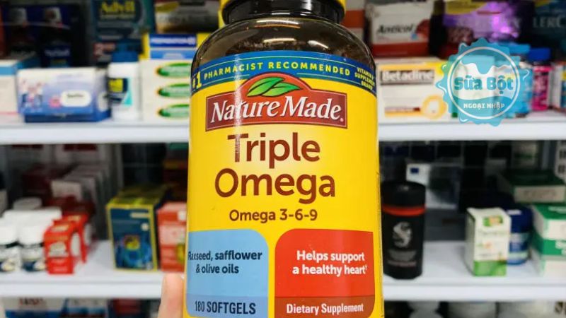 Nature Made Triple Omega 3-6-9 cung cấp axit béo Omega 3, 6 và 9 Nature Made Triple Omega 3-6-9 cung cấp axit béo Omega 3, 6 và 9