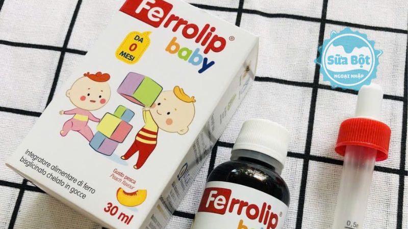 Sắt hữu cơ Ferrolip Baby có vị đào thơm ngon, dễ dùng cho trẻ Sắt hữu cơ Ferrolip Baby có vị đào thơm ngon, dễ dùng cho trẻ