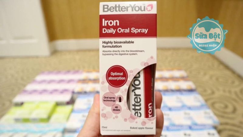 Better You Iron Daily Oral Spray bổ sung sắt cho bé dạng xịt tiện dụng Better You Iron Daily Oral Spray bổ sung sắt cho bé dạng xịt tiện dụng