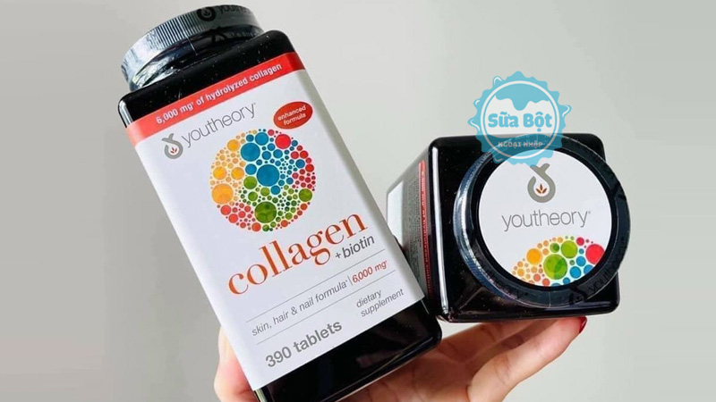 Viên uống Collagen Youtheory chứa collagen, vitamin C cùng biotin Viên uống Collagen Youtheory chứa collagen, vitamin C cùng biotin