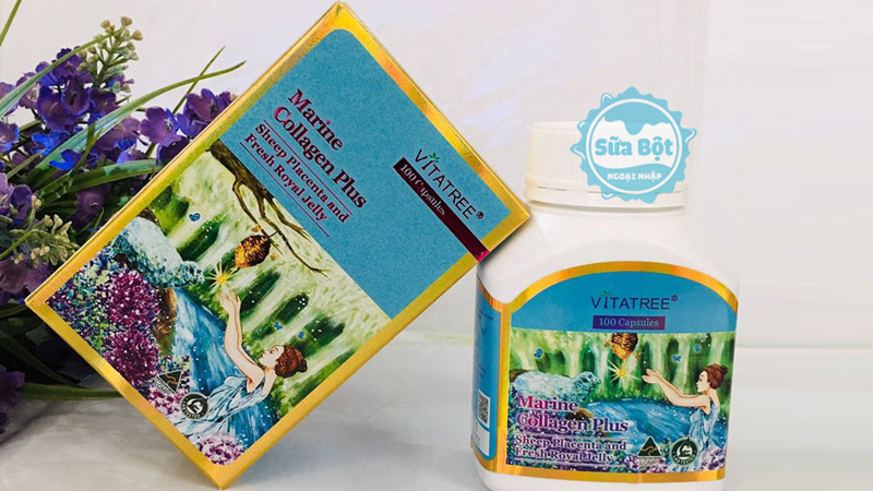 Viên uống Vitatree Marine Collagen Plus hỗ trợ cho da, tóc, móng khỏe mạnh