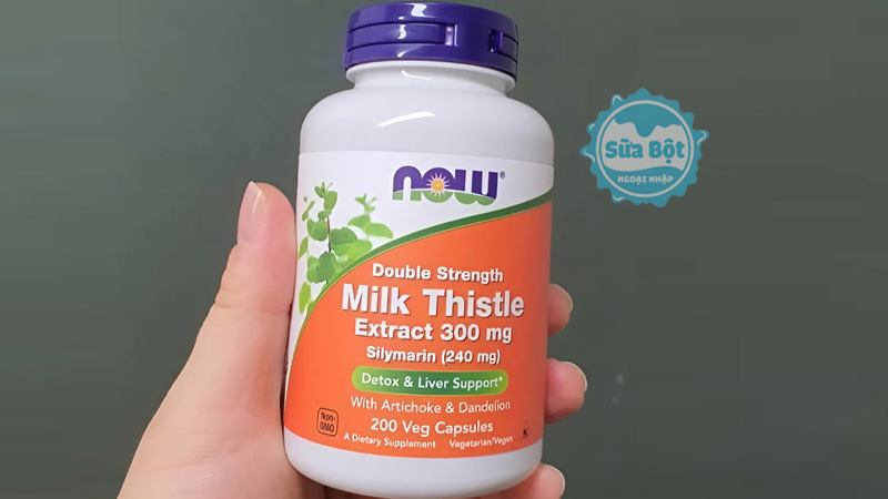 Now Double Strength Milk Thistle Extract 300mg cho tác dụng tăng cường giải độc, bảo vệ cho gan Now Double Strength Milk Thistle Extract 300mg cho tác dụng tăng cường giải độc, bảo vệ cho gan