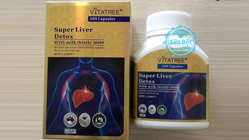 Vitatree Super Liver Detox giúp hỗ trợ loại bỏ độc tố, tăng cường bảo vệ gan Vitatree Super Liver Detox giúp hỗ trợ loại bỏ độc tố, tăng cường bảo vệ gan