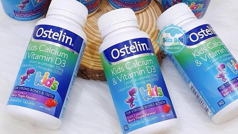 Viên nhai canxi Ostelin Kids Calcium & Vitamin D3 hỗ trợ phát triển chiều cao cho trẻ em Viên nhai canxi Ostelin Kids Calcium & Vitamin D3 hỗ trợ phát triển chiều cao cho trẻ em