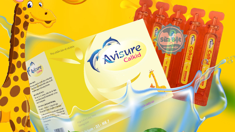 Ống uống Avisure Calkid giúp phát triển chiều cao, cho xương răng bé khỏe mạnh Ống uống Avisure Calkid giúp phát triển chiều cao, cho xương răng bé khỏe mạnh