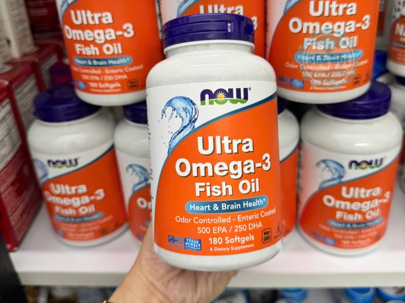 Dầu cá Now Ultra Omega-3 Fish Oil cô đặc được kiểm soát chất lượng nghiêm ngặt Dầu cá Now Ultra Omega-3 Fish Oil cô đặc được kiểm soát chất lượng nghiêm ngặt