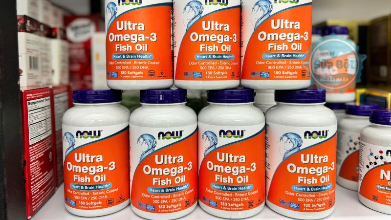 Dầu cá Now Ultra Omega-3 Fish Oil 500 EPA/ 250 DHA chính hãng tại Sữa Bột Ngoại Nhập Dầu cá Now Ultra Omega-3 Fish Oil 500 EPA/ 250 DHA chính hãng tại Sữa Bột Ngoại Nhập