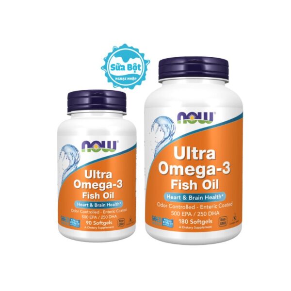Dầu cá Now Ultra Omega-3 Fish Oil 500 EPA/ 250 DHA của Mỹ