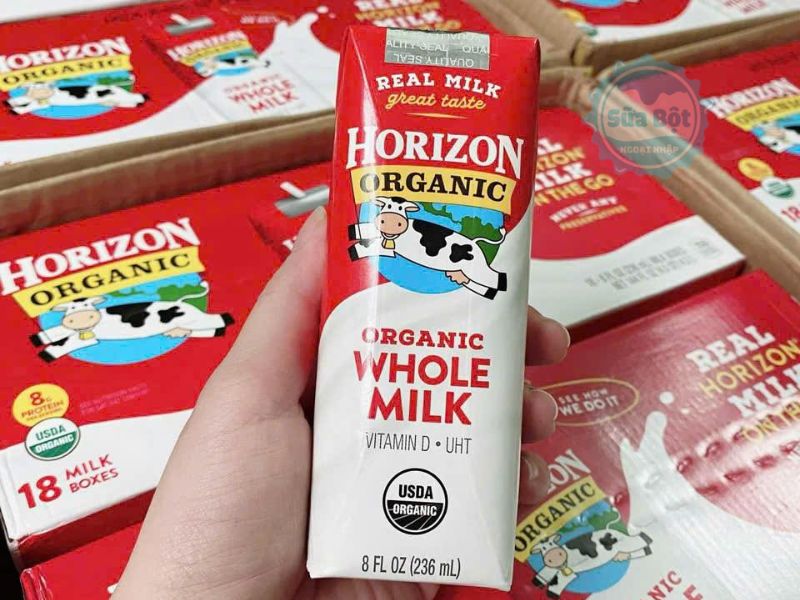Sữa tươi nguyên kem Horizon Organic đạt tiêu chuẩn hữu cơ, không biến đổi gen Sữa tươi nguyên kem Horizon Organic đạt tiêu chuẩn hữu cơ, không biến đổi gen