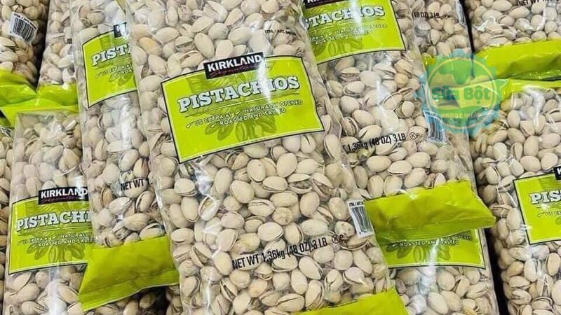 Hạt dẻ cười Kirkland Signature Pistachios hương vị béo ngậy, giòn bùi hấp dẫn