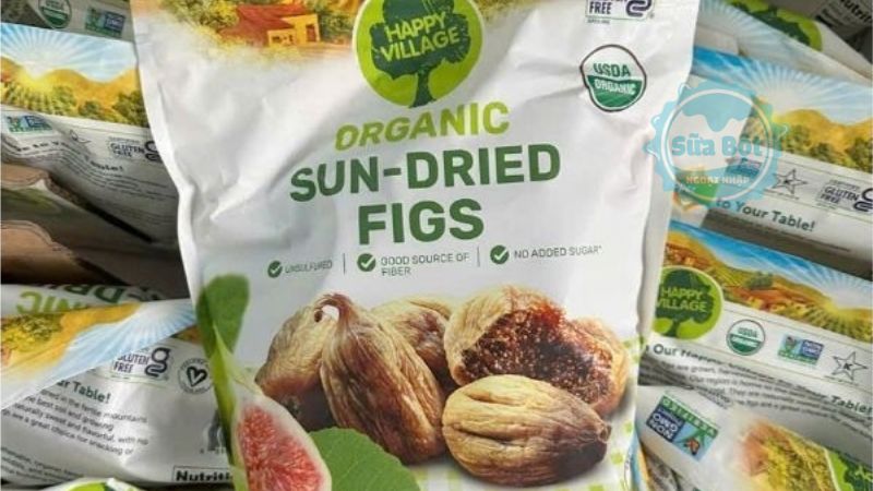 Happy Village Organic Sun-Dried Figs quả sung lớn, dẻo ngon Happy Village Organic Sun-Dried Figs quả sung lớn, dẻo ngon