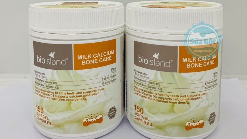 Bio Island Milk Calcium Bone Care hương thơm sữa bò dễ sử dụng Bio Island Milk Calcium Bone Care hương thơm sữa bò dễ sử dụng