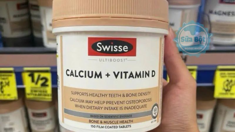 Swisse Calcium Vitamin D tăng hấp thụ canxi, giúp xương răng chắc khỏe Swisse Calcium Vitamin D tăng hấp thụ canxi, giúp xương răng chắc khỏe