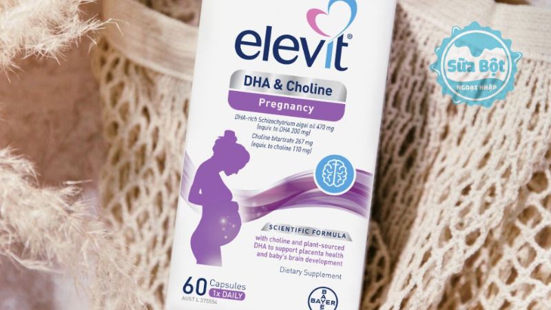 Elevit DHA Choline dạng viên nang nhỏ không mùi, dễ sử dụng Elevit DHA Choline dạng viên nang nhỏ không mùi, dễ sử dụng