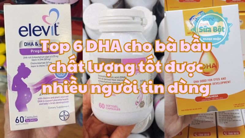 Top 6 DHA cho bà bầu chất lượng tốt được nhiều người tin dùng