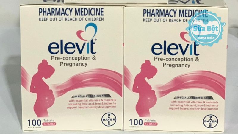 Vitamin tổng hợp cho bầu Elevit của Úc cung cấp hơn 14 loại vitamin, khoáng chất thiết yếu Vitamin tổng hợp cho bầu Elevit của Úc cung cấp hơn 14 loại vitamin, khoáng chất thiết yếu