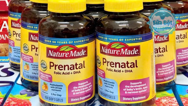 Nature Made Prenatal Multi + DHA đến từ Mỹ đảm bảo chất lượng cao Nature Made Prenatal Multi + DHA đến từ Mỹ đảm bảo chất lượng cao