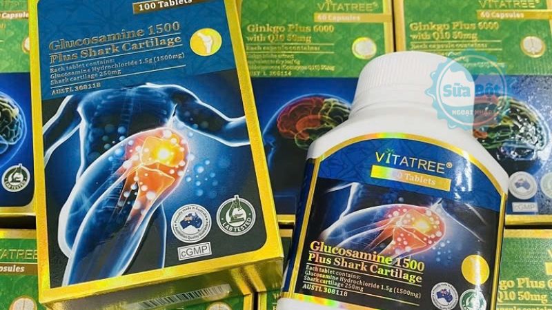Vitatree Glucosamine 1500 Plus Shark Cartilage duy trì chức năng của khớp xương Vitatree Glucosamine 1500 Plus Shark Cartilage duy trì chức năng của khớp xương