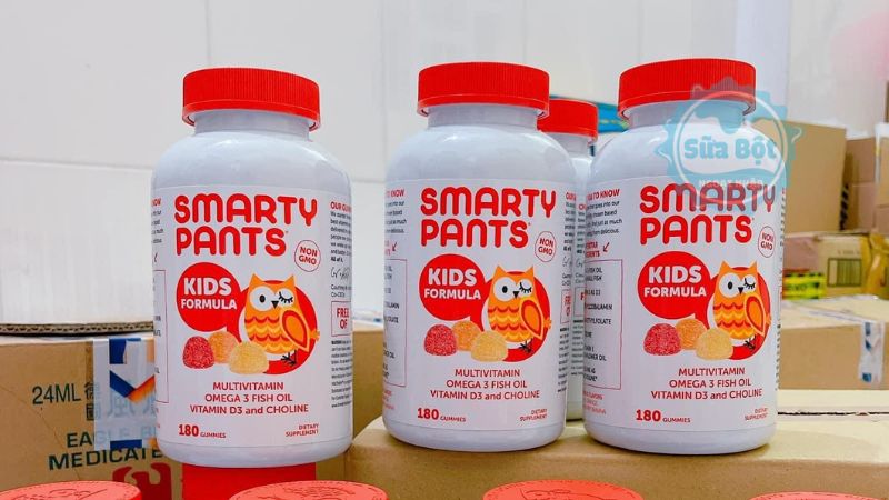 Vitamin Smarty Pants Kids Formula dạng kẹo dẻo mềm có 3 hương vị hấp dẫn với trẻ Vitamin Smarty Pants Kids Formula dạng kẹo dẻo mềm có 3 hương vị hấp dẫn với trẻ