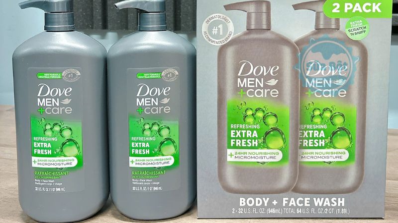 Sữa tắm Dove Men+Care Extra Fresh Body and Face Wash mang hương quýt, gỗ đàn hương nam tính Sữa tắm Dove Men+Care Extra Fresh Body and Face Wash mang hương quýt, gỗ đàn hương nam tính
