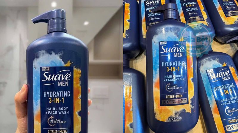 Sữa tắm gội Suave Men Hydrating 3 in 1 được thiết kế dành cho phái mạnh Sữa tắm gội Suave Men Hydrating 3 in 1 được thiết kế dành cho phái mạnh