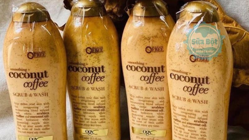 Sữa tắm OGX Scrub & Wash loại bỏ da chết, dưỡng da mịn màng Sữa tắm OGX Scrub & Wash loại bỏ da chết, dưỡng da mịn màng