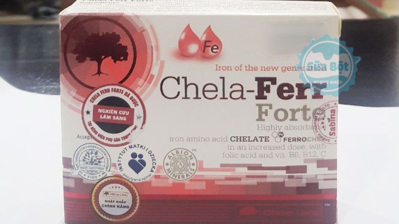 Viên sắt Chela-Ferr Forte không gây táo bón, giảm ốm nghén