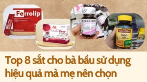 Top 8 sắt cho bà bầu sử dụng hiệu quả mà mẹ nên chọn